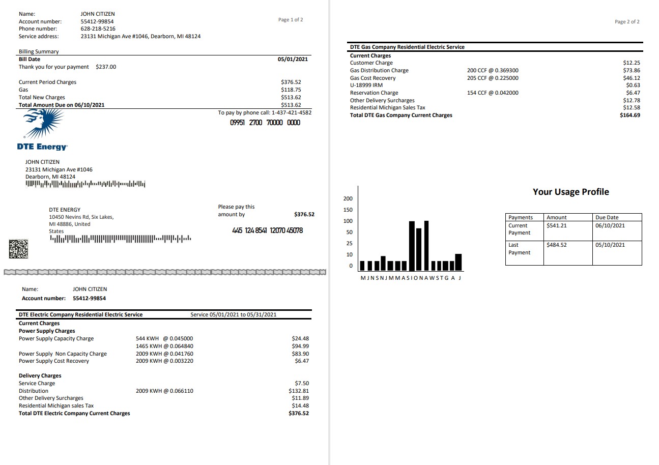  Minol USA business utility bill 